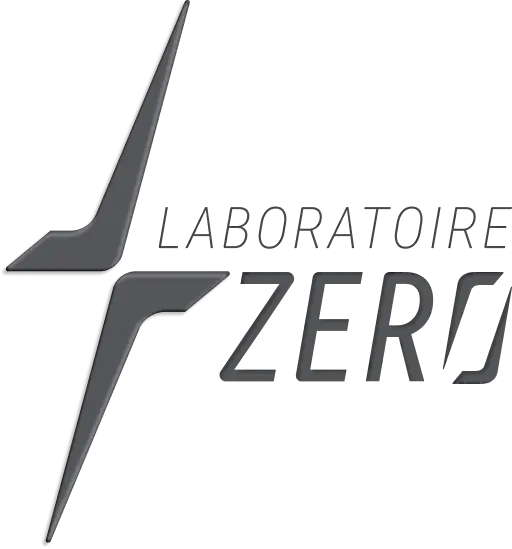 logo entier gris Laboratoire Zéro pour header