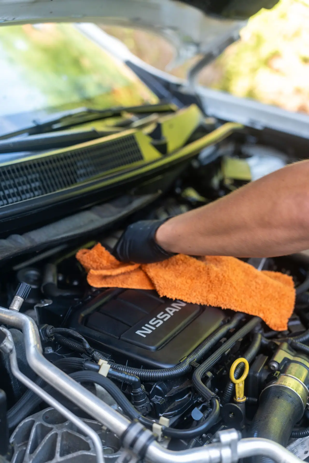Prestation supplémentaires nettoyage compartiment moteur